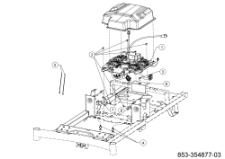 Cub Cadet Ersatzteile Zero Turn XZ5 EL107 34BBA2CS603 (2024) Steuerkonsole Befestigung