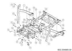 Cub Cadet Ersatzteile Zero Turn XZ8 S137I ULTIMA 47ATCAB7603 (2024) Rahmen