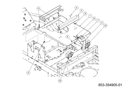 Cub Cadet Ersatzteile Zero Turn XZ8 S122 ULTIMA 47AICAB6603 (2023) Sitzträger, Sitzverstellung