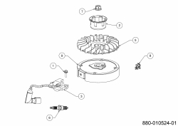 Ersatzteile MTD-Motoren Vertikal 1X65CUA Typ: 752Z1X65CUA  (2020) Zündung
