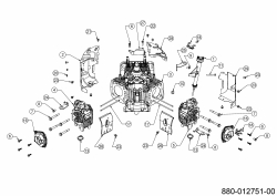 Ersatzteile MTD-Motoren Vertikal 8Q78XW Typ: 752Z8Q78XW (2020) Abdeckungen, Ölmeßstab, Ventildeckel