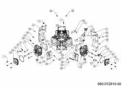 Ersatzteile MTD-Motoren Vertikal 4Q78HW Typ: 752Z4Q78HW (2020) Abdeckungen, Ölmeßstab, Ventildeckel