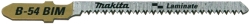 Makita Zubehör Stichsägeblatt B-54 bi Kurvenblatt Laminat