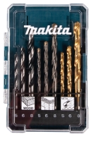 Makita Zubehör Bohrer-Set 9-tlg. Holz/Metall/Stein