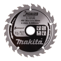Makita Zubehör Sägeblatt 136x1,4x20, 25Z EFFICUT
