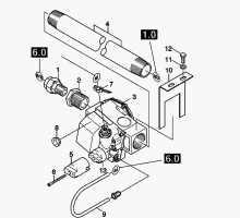 KÄRCHER Professional Ersatzteile Hochdruckreiniger Heisswasser HDS 1290 ST-LP 1.885-125.0 Gasventil