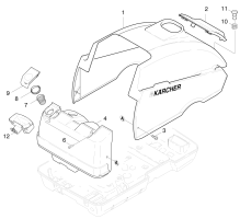 KÄRCHER Professional Ersatzteile Hochdruckreiniger Heisswasser HDS SUPER       EU 1.025-886.0 Haube