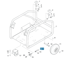 KÄRCHER Professional Ersatzteile Hochdruckreiniger Heisswasser HDS 801 B       EU 1.210-101.0 Rahmen