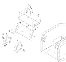 KÄRCHER Professional Ersatzteile Hochdruckreiniger Heisswasser HDS 801 B       EU 1.210-101.0 Instrumententafel