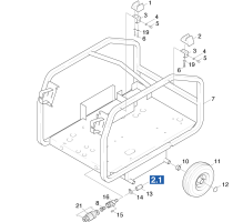 KÄRCHER Professional Ersatzteile Hochdruckreiniger Heisswasser HDS 801 B 1.210-102.0 Rahmen