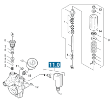 KÄRCHER Professional Ersatzteile Hochdruckreiniger Heisswasser HDS 1000 DE     EU 1.811-934.0 Ueberstroemer