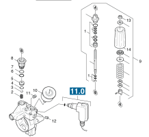 KÄRCHER Professional Ersatzteile Hochdruckreiniger Heisswasser HDS 1200 DE 1.811-872.0 Ueberstroemer