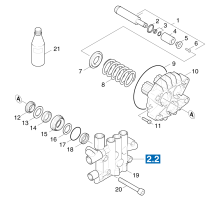KÄRCHER Professional Ersatzteile Hochdruckreiniger Heisswasser HDS 1055 1.027-338.0 Kolben