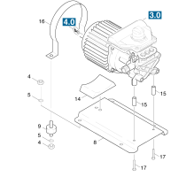 KÄRCHER Professional Ersatzteile Hochdruckreiniger Heisswasser HDS 450 CI    EU 1.289-101.0 Halterung Motor