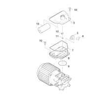 KÄRCHER Professional Ersatzteile Hochdruckreiniger Heisswasser HDS 450 CI-MS EU 1.289-109.0 E-TEIL MOTOR