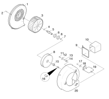 KÄRCHER Professional Ersatzteile Hochdruckreiniger Heisswasser HDS 1200 DE 1.811-872.0 Geblaese