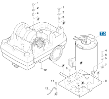 KÄRCHER Professional Ersatzteile Hochdruckreiniger Heisswasser HDS 551 C       EU 1.169-101.0 Montageteile