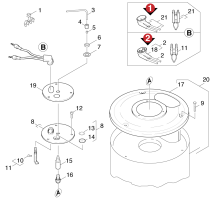 KÄRCHER Professional Ersatzteile Hochdruckreiniger Heisswasser FT 1000 TS      EU 1.027-311.0 Brennerdeckel