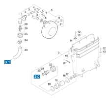 KÄRCHER Professional Ersatzteile Hochdruckreiniger Heisswasser 1400 1.962-801.0 Schwimmerkasten