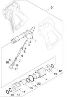 KÄRCHER Professional Ersatzteile Hochdruckreiniger Heisswasser HDS 2000 SUPER EU 1.071-261.0 Handspritzpistole