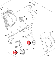 KÄRCHER Professional Ersatzteile Hochdruckreiniger Heisswasser HDS Super SX Trost 1.025-363.0 Handspritzpistole