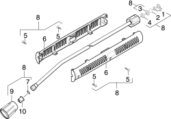 KÄRCHER Professional Ersatzteile Hochdruckreiniger Heisswasser HDS 558 C       EU 1.170-101.0 Strahlrohr
