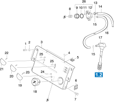 KÄRCHER Professional Ersatzteile Hochdruckreiniger Heisswasser HDS SUPER       EU 1.025-886.0 Instrumententafel