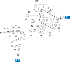 KÄRCHER Professional Ersatzteile Hochdruckreiniger Heisswasser SB-HDS 695    -ESSO 1.025-971.0 Instrumententafel