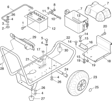 KÄRCHER Professional Ersatzteile Hochdruckreiniger Kaltwasser HD 1200 BE 1.809-132.0 Grundrahmen