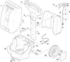 KÄRCHER Professional Ersatzteile Hochdruckreiniger Kaltwasser HD 1090  EU 1.951-261.0 Einzelteile