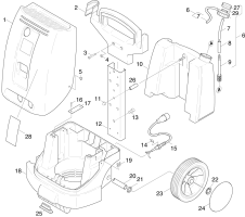 KÄRCHER Professional Ersatzteile Hochdruckreiniger Kaltwasser C 2300  EU 1.951-821.0 Einzelteile
