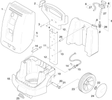 KÄRCHER Professional Ersatzteile Hochdruckreiniger Kaltwasser HD 1090  EU 1.951-261.0 Einzelteile