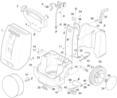 KÄRCHER Professional Ersatzteile Hochdruckreiniger Kaltwasser HD 1290 SX-PLUS  EU 1.112-903.0 Einzelteile