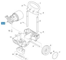 KÄRCHER Ersatzteile Hochdruckreiniger K 6.50M-PLUS-WB *EU 1.138-401.0-A Unterteil Griff