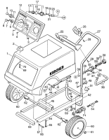 KÄRCHER Professional Ersatzteile Hochdruckreiniger Kaltwasser HD 1000 SEI - EEX 1.353-861.0 Einzelteile