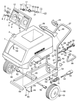 KÄRCHER Professional Ersatzteile Hochdruckreiniger Kaltwasser HD 1000 SEI - EEX 1.353-761.0 Einzelteile