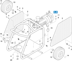 KÄRCHER Professional Ersatzteile Hochdruckreiniger Kaltwasser HD 16/15 PLUSEU-II 1.367-102.0 Grundrahmen