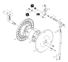 KÄRCHER Professional Ersatzteile Hochdruckreiniger Kaltwasser HD 13/18SX PL  EU 1.292-502.0 Schlauchtrommel