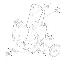 KÄRCHER Professional Ersatzteile Hochdruckreiniger Kaltwasser ABS Schlauchtrommel TR 2.110-008.0 Schlauchfuehrung
