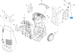 KÄRCHER Ersatzteile Hochdruckreiniger K 4.98M-PL-WB-AL *EU 1.636-860.0-A Gehaeuse