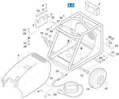 KÄRCHER Professional Ersatzteile Hochdruckreiniger Kaltwasser HD 215          EU 1.331-101.0 Einzelteile