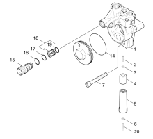 KÄRCHER Professional Ersatzteile Hochdruckreiniger Kaltwasser HD 1200 BE 1.809-132.0 Zylinderkopf
