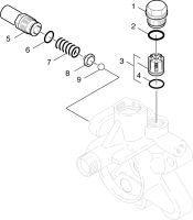 KÄRCHER Professional Ersatzteile Hochdruckreiniger Kaltwasser HD 890          EU 1.808-111.0 Druckventil