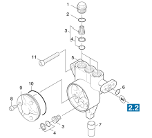 KÄRCHER Professional Ersatzteile Hochdruckreiniger Kaltwasser HD 1050 1.720-111.0 Zylinderkopf