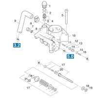 KÄRCHER Professional Ersatzteile Hochdruckreiniger Kaltwasser HD 1090 O.GFCI 1.951-811.0 Zylinderkopf