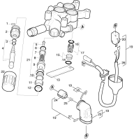 KÄRCHER Professional Ersatzteile Hochdruckreiniger Kaltwasser HD 650          EU 1.150-101.0 Druckseite
