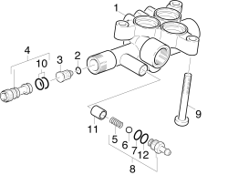KÄRCHER Professional Ersatzteile Hochdruckreiniger Kaltwasser HD 640 S-PLUS   EU 1.095-901.0 Zylinderkopf