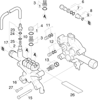 KÄRCHER Professional Ersatzteile Hochdruckreiniger Heisswasser HDS 450 CI-MS EU 1.289-109.0 Zylinderkopf