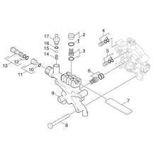 KÄRCHER Ersatzteile Hochdruckreiniger K 7.70MXS-4F-RWB*EUR 1.275-551.0-A Zylinderkopf