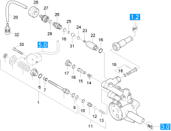 KÄRCHER Professional Ersatzteile Hochdruckreiniger Kaltwasser HD 16/15 PLUSEU-II 1.367-102.0 Ueberstroemer